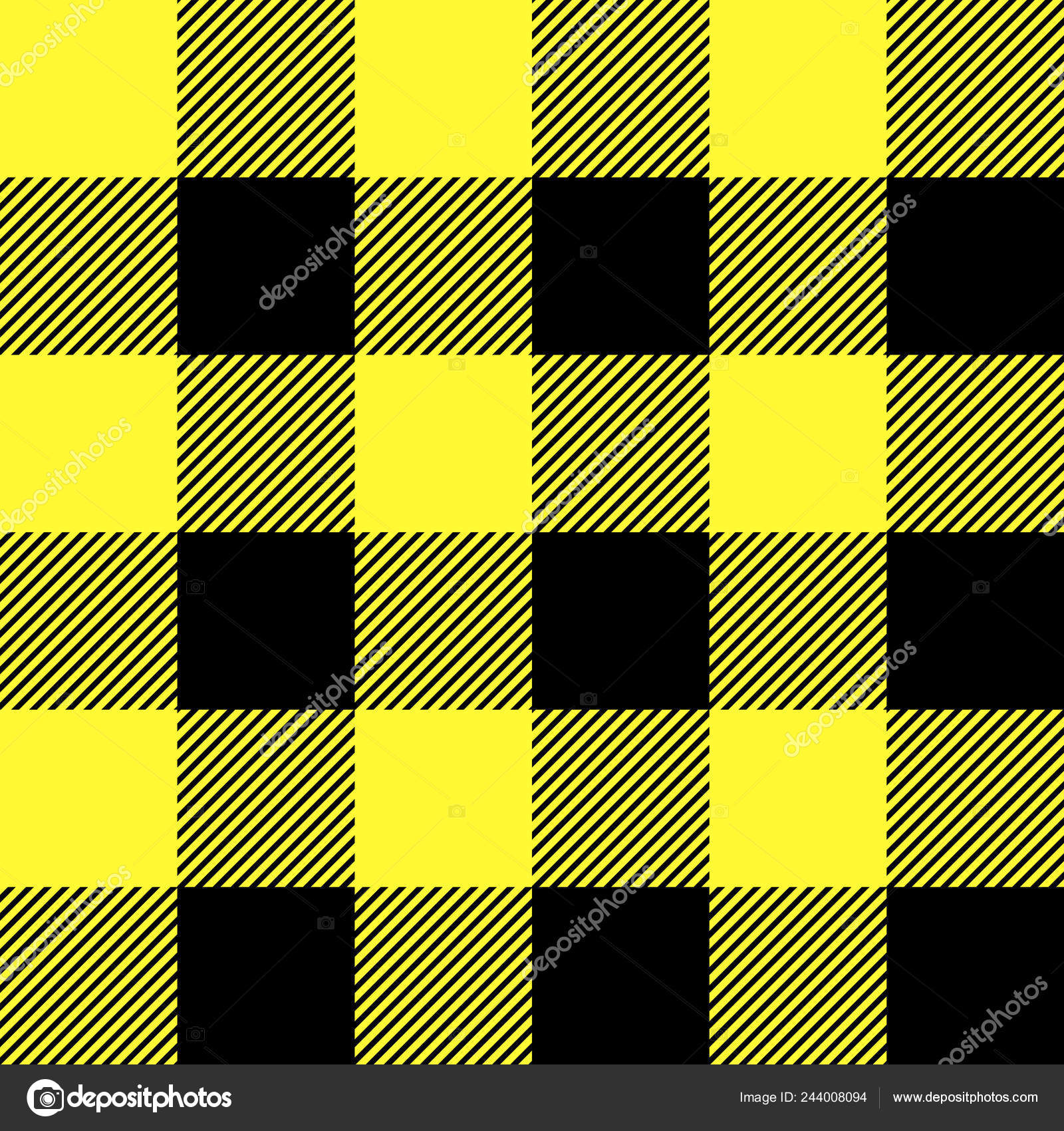 Padrão de tartan. Gaiola escocesa. Escocês amarelo checkered fundo. Xadrez  escocês em cores amarelas. Textura de tecido sem costura. Ilustração  vetorial imagem vetorial de javidangardashov.gmail.com© 244008094